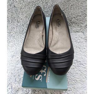 Cliffs by White Mountain Clara Flat, Women's Size 8 W, Black NEW with BOX